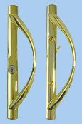 Polished Brass patio door handle set option